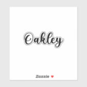 Oakley Name – 手書き書道 シール (シート)