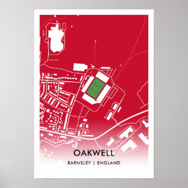 Oakwell Poster - Home of Barnsley Poster ポスター