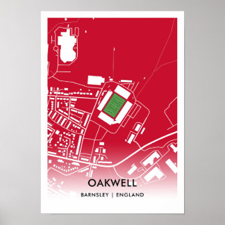 Oakwell Poster - Home of Barnsley Poster ポスター