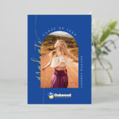 Oakwood University Graduation 箔招待状 (立ち正面)