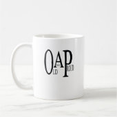 OAP Old and Proud. コーヒーマグカップ (左)