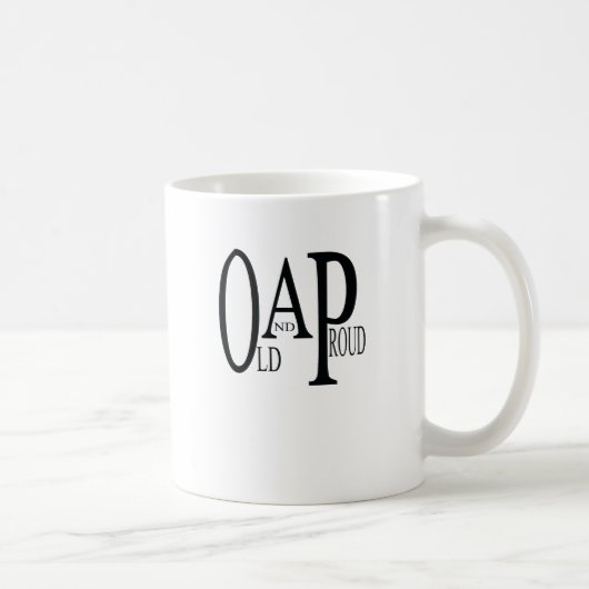 OAP Old and Proud. コーヒーマグカップ (右)