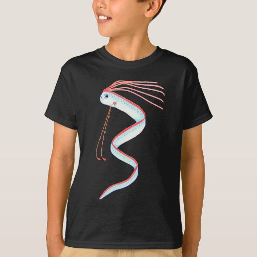Oarfish (リュウグウノツカイ)キッズ tシャツ (正面)