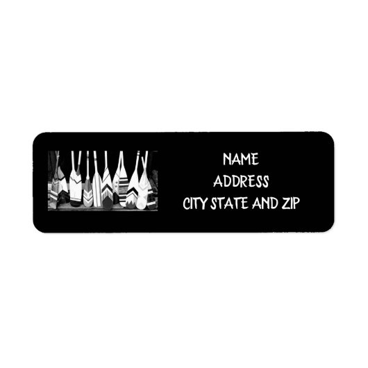 *OARSまたはCANOERの*差出人住所ラベル ラベル (正面)