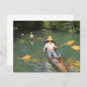 Oarsmen by Gustave Caillebotte,ヴィンテージファインアート (正面/裏面)
