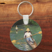 Oarsmen by Gustave Caillebotte,ヴィンテージファインアート キーホルダー (正面)
