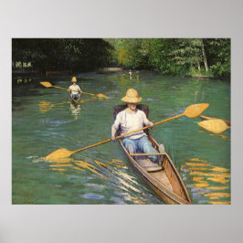 Oarsmen by Gustave Caillebotte,ヴィンテージファインアート ポスター