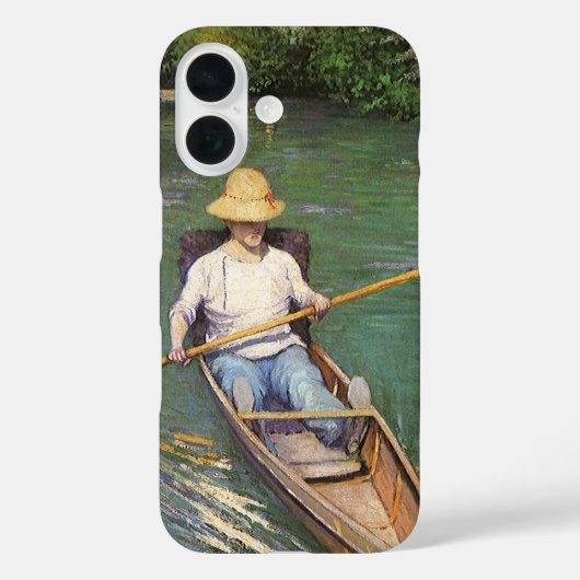 Oarsmen by Gustave Caillebotte,ヴィンテージファインアート Case-Mate iPhoneケース (裏面)