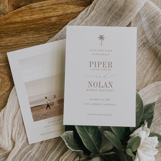 OASISビーチウェディングフォト セーブザデート