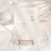 OASIS タウペ シーティング テーブル ナンバー カード