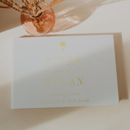 OASIS | モダン・ミニマリストのヤシの木の結婚式 ゲストブック