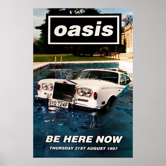 Oasis Be here now US Promo Poster Print 1 ポスター (正面)