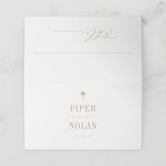 OASIS Beach Wedding  プレイスカード (外部開封)