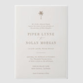 OASIS Beach Wedding  ベラム紙招待状 (正面)