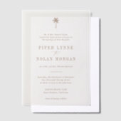 OASIS Beach Wedding  ベラム紙招待状 (オフセット)