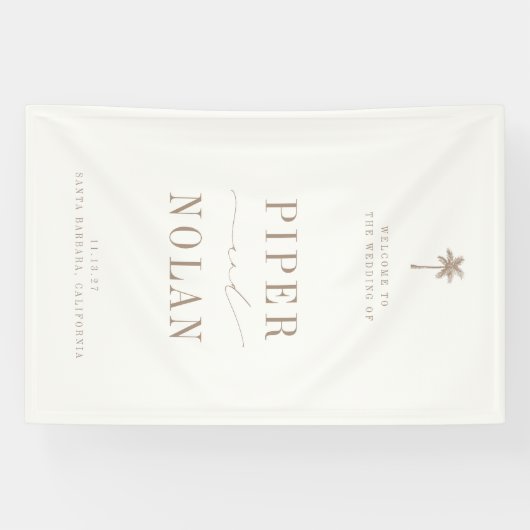 OASIS Beach Wedding Welcome 横断幕 (横)