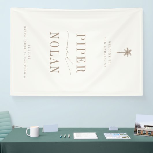 OASIS Beach Wedding Welcome 横断幕 (トレードショー)