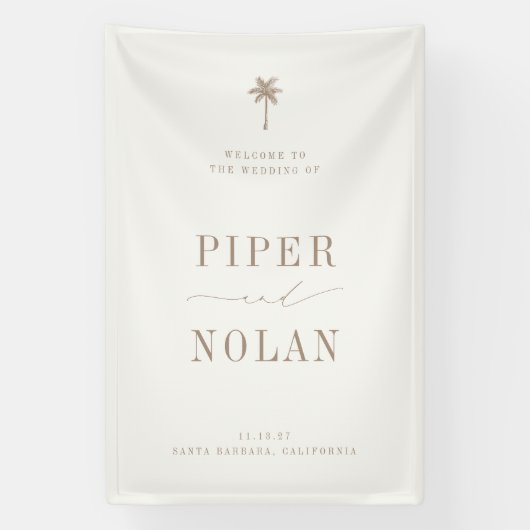 OASIS Beach Wedding Welcome 横断幕 (縦)