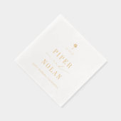 OASIS Modern Minimalist Wedding 箔ナプキン (右)