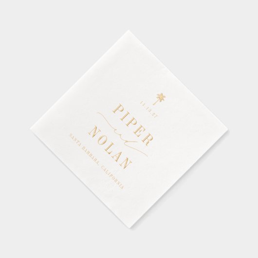 OASIS Modern Minimalist Wedding 箔ナプキン (右)