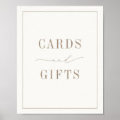 OASIS Neutral Taupe Cards and Gifts Poster ポスター (正面)