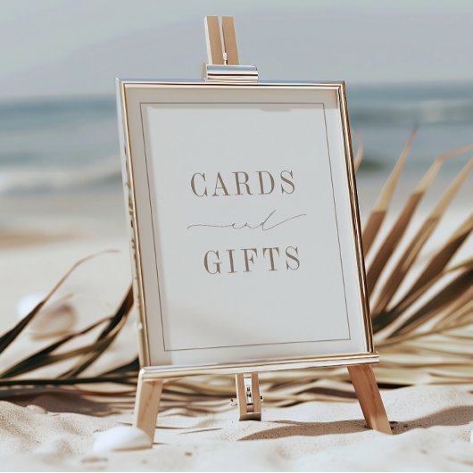 OASIS Neutral Taupe Cards and Gifts Poster ポスター