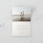 OASIS Palm Tree結婚の写真 サンキューカード (内部)