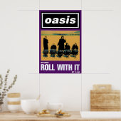 Oasis- Roll with It- 1995 Promo Poster Print 1 ポスター (キッチン)