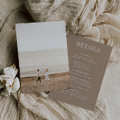 OASIS Wedding Photo Details Card 招待状