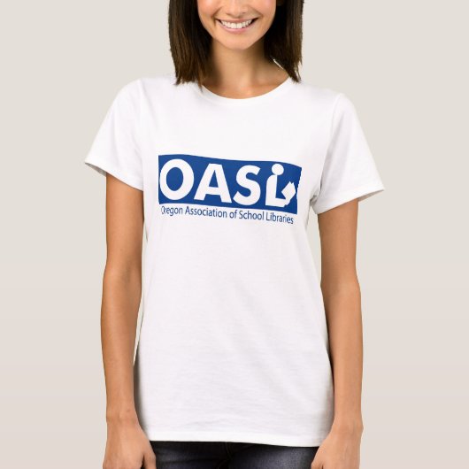 OASLロゴウィメンズメランジュリンガーTシャツ Tシャツ (正面)