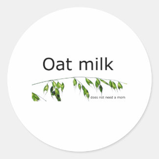 Oat milk ラウンドシール