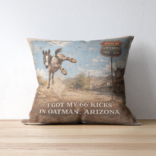 Oatman Arizona Wild Burro Accent Decor クッション