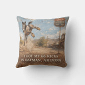 Oatman Arizona Wild Burro Accent Decor クッション (裏面)