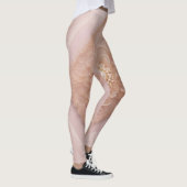 Oatmeal beige AI art  レギンス (右)