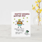 Oatmeal Muffin Day Greeting Card カード (黄色い花)