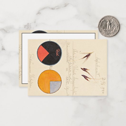 Oats, 1920 by Hilma af Klint ノートカード (正面/裏面インサイチュ)