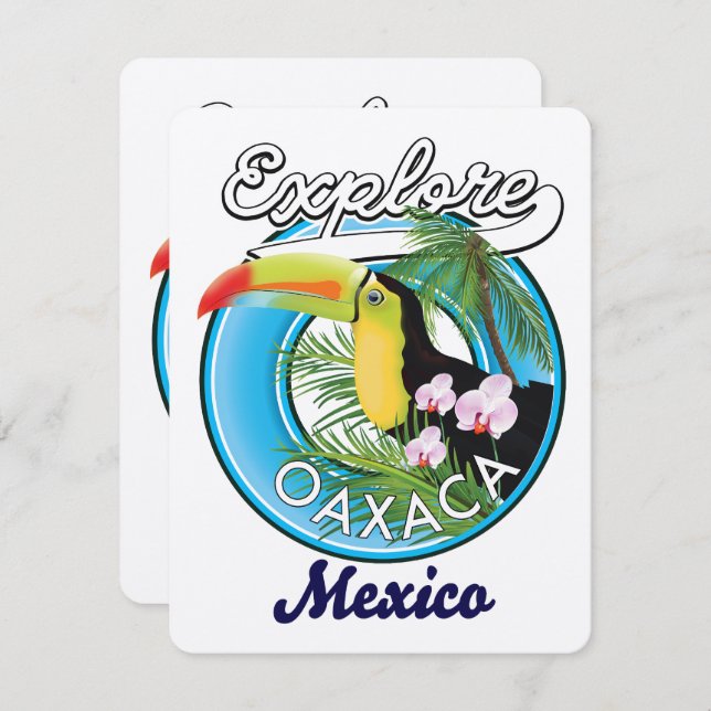 Oaxacaメキシコ旅行ロゴ (正面/裏面)