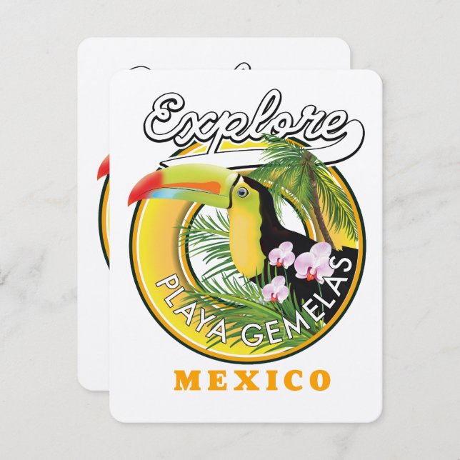 Oaxacaメキシコ旅行ロゴ (正面/裏面)