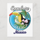 Oaxacaメキシコ旅行ロゴ ポストカード (正面)
