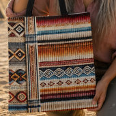 "OAXACA" メキシカンスタイルの織り -  トートバッグ