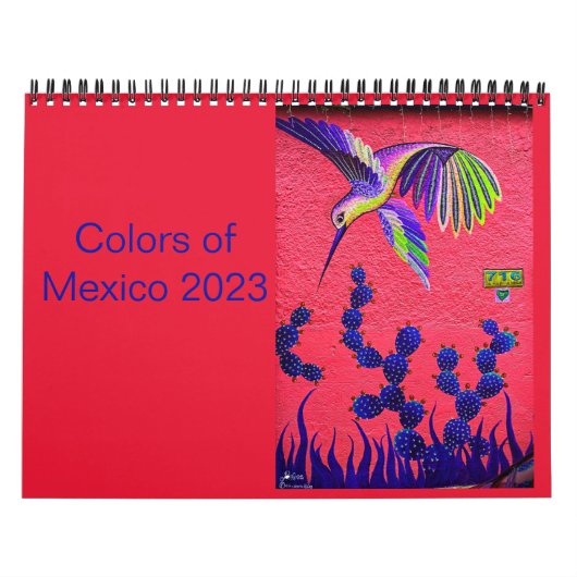 Oaxaca 2023の色 カレンダー (カバー)