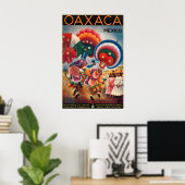 Oaxaca Mexico Vintage Travel Poster ポスター (ホームオフィス)