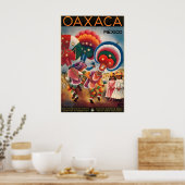 Oaxaca Mexico Vintage Travel Poster ポスター (キッチン)