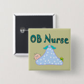 OBのナースのギフト、毛布のベビー--愛らしい 缶バッジ (正面&裏面)