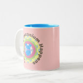 OBのナースのギフト"Meconium起こります"は ツートーンマグカップ (正面左)