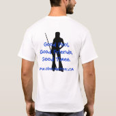 OBの手掛りの女性9ボール旅行の人の基本的なティー Tシャツ (裏面)