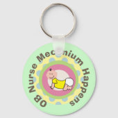 OBナースギフト「メコニウムが起こる」 キーホルダー (正面)