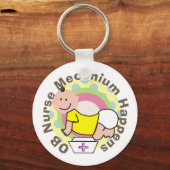 OBナースギフト「メコニウムが起こる」 キーホルダー (正面)