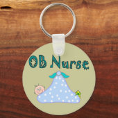 OBナースギフト、毛布のベビー- – 愛らしい キーホルダー (正面)