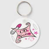 OBナース(産科)看護 キーホルダー (正面)